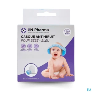 L2n casque anti-bruit bébé 3mois+ bleu