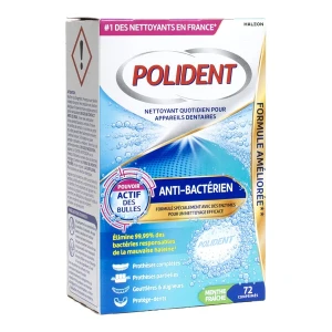 Polident nettoyant anti-bactérien x72