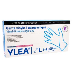 Gants vinyle ylea taille l