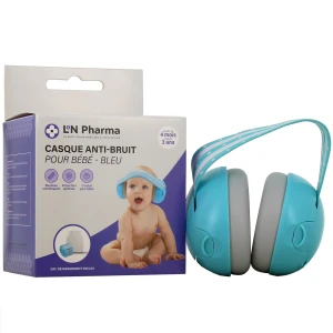 L2n casque anti-bruit bébé 3mois+ bleu