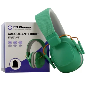 L2n casque anti-bruit enfant 5-16ans vert