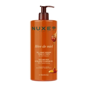 Nuxe reve de miel gel lavant surgras visage et corps peaux sèches et sensibles 750ml