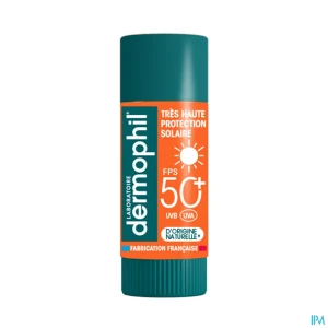 Dermophil indien stick lèvres solaire SPF50+