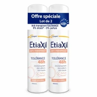 Etiaxil déodorant tolérance 48h spray 50ml x2