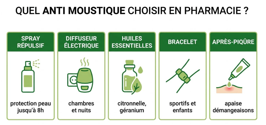 guide pour choisir sa catégorie d'anti moustique