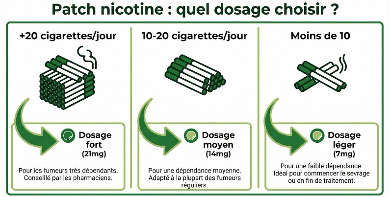quel patch anti tabac choisir en fonction de sa consommation de cigarettes