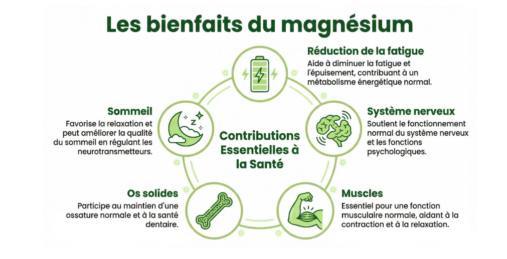 les bienfaits du magnesium