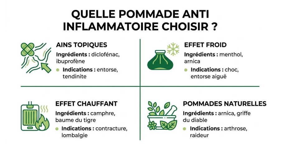 choisir sa pommade anti inflammatoire